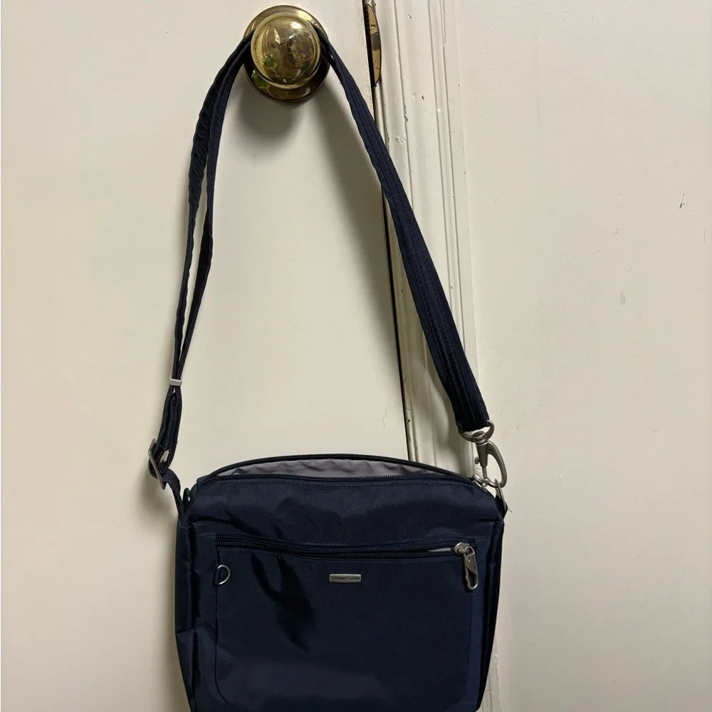 Travelon Navy Crossbody Bag with Adjustable Strap